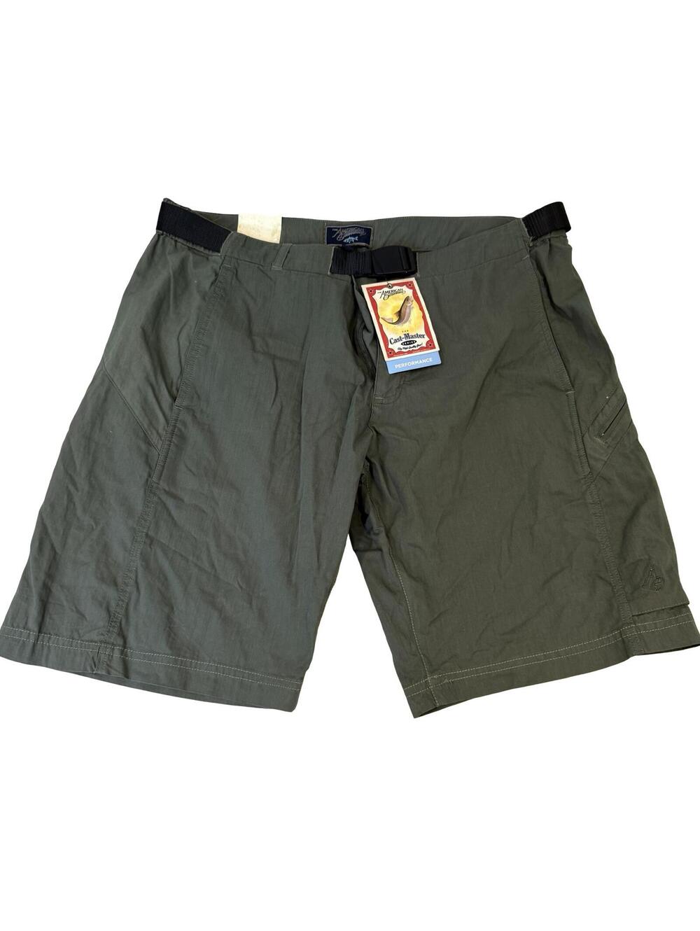 The American Outdoorsman Men's NWT Green Cargo Shorts - Size 38